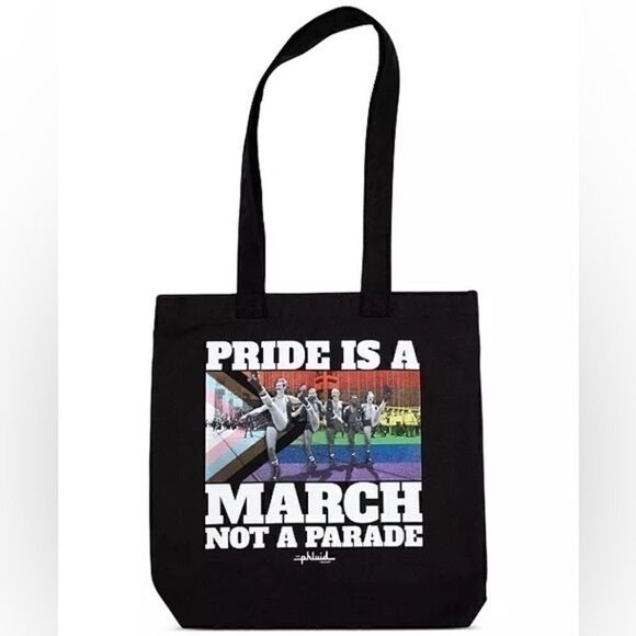Pride is a March not a Parade Black Tote Bag - NWT - Picture 1 of 2